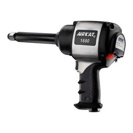 Florida Pneumatic Aircat Heavy-Duty Twin Hammer Composite Air Impact Wrench, 3/4" Drive Size, 1600 Max Torque 1680-A-6